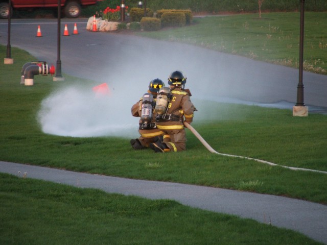 Station 4-9 firefighters competing at the Zone 4 Firemen's Competition in Bird-In-Hand... May 2005